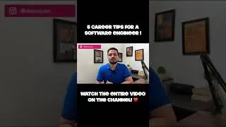 #shorts #shortsvideo  Must know career tips for a software engineer.￼