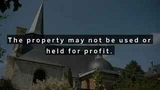 What are the Requirements for Property Tax Exemption for Religious Organizations and Churches?