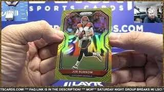 HUGE GOLD JOE BURROW! 2020 Panini Prizm Football 1st Off The Line (FOTL) & Hobby 6 Box Mixer #1