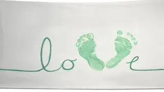Love Footprint Platter
