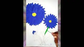 how to draw a Asters flowers drawing in step by step//very easy beautiful flowers drawing 2022.