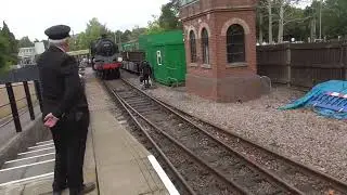 BR Standard Class 4 2-6-4T no 80151 running around it's train at East Grinstead