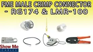 FME Male Crimp Connector For RG174 & LMR-100 - Perfect For DIY Installs! #239