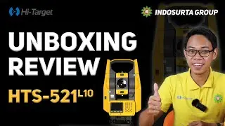 Unboxing & Review Total Station Hi-Target HTS-521L10 | Screen Berwarna dengan Reflectorless 1 KM!