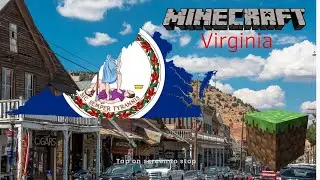 Minecraft: America Virginia state map flag build 13/50