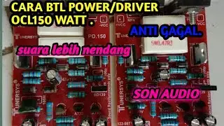 Cara BTL power/driver OCL 150watt.