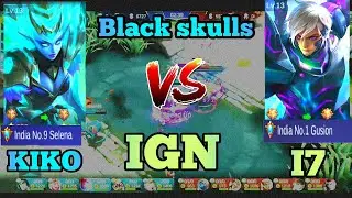 IGN or Black skulls who wins this match? - clash between top global squads - mobile legends