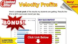 Velocity Profits by Chris Reader Case Study Make 15K Per Day ❤ Review with Mark Ling