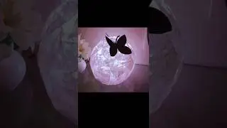 Diy Moon lamp from tissue paper #homedecoration