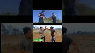 short 🇳🇵☺️video nepali # original vs copy # rajesh hamaal biraj bhatta # fight scenes # haku day