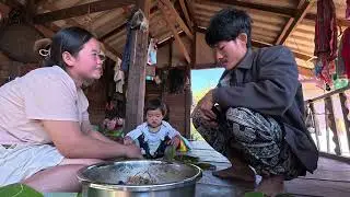 ทำห่อหมกพังพอน ขี้ปากงูเหลือม//ເຮັດຫໍ່ໝົກຈ້ອນຟອນຂີ້ປາກງູເຫຼືອມ￼