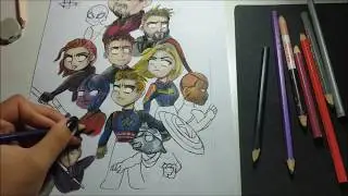 SPEED PAINT - VINGADORES ULTIMATO(ENDGAME)