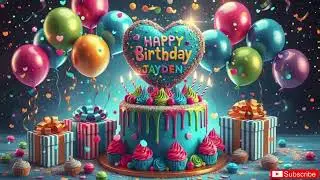 🎉 Happy Birthday Jayden 🎂 | Glowing Neon Cake, Sparkling Candles & Magical Birthday 2025