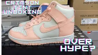 nike dunk crimson tint review/unboxing