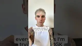 if anything he&rsquo;s actually the one copying me #mgk #emo #poppunk