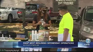Aloha Stadium to resume Wednesday swap meet