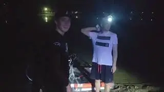 Paramaxil Wodowanie własnoręcznie zrobionego rowerka wodnego! *Przyszedł ochroniarz*
