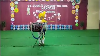 Fateh dhol play school competition #dhol #dholbhangra 