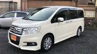 平成２３年１１月ステップワゴン　スパーダZ　HDDナビエディション　禁煙車　両側パワースライドドア　後席モニター　８人乗り
