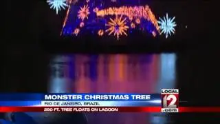 Brazil presents &ldquo;Largest Ever Floating Christmas Tree&rdquo;