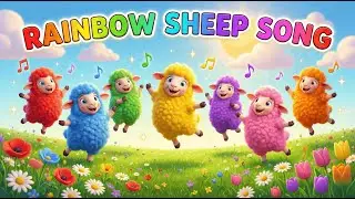 Rainbow Sheep | English Rhyme For Kids | English Poem | Animal Poem | Sing Along rhyme for Kids