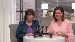 Diamonique Round Bezel Set Drop Earrings Sterling Silver on QVC
