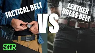 GET A BETTER BELT! The KORE ESSENTIALS TACTICAL GUN BELT vs a standard leather dress belt.