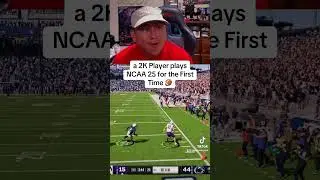 2K player plays NCAA 25 for the first time #ncaa25 #madden25 #cfb #easports #collegefootball