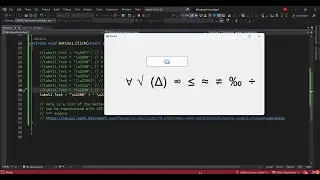 C# insert Math Equation and Symbol to LabelText