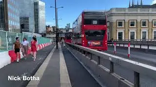 Walking over London bridge 2020