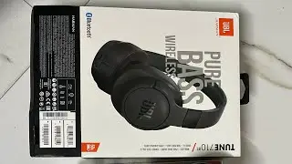 JBL tune 710 BT wireless headphones- unboxing - not recommended for bass lovers.