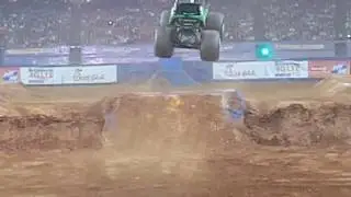 Monsterjam Atlanta - Monster Energy truck freestyle run.