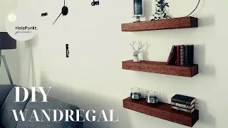 Wandregal aus Holzbalken selber bauen / DIY