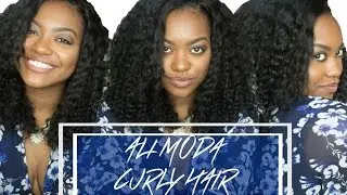 How to make a Full Wig? TALK THROUGH |  Ali Moda Malaysian Deep Curly Hair