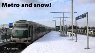 Sneeuw: Metro Rotterdam Pernis - Spijkenisse Centrum (RET Lijn C)