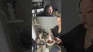 In den Mixer gekippt