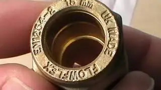 Compression Adapting Male Straight Brass Coupler 15mm x 1/2