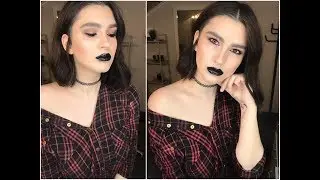 New Years Eve Makeup Tutorial - Sexy and Gorgeous Black Lips 🖤 (Vertical Video)