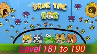 save the dog 🐶 level 181 to 190 ! #saragameplay #viral #shorts #gaming ! viral video game !