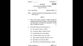 DBMS KUK University BTech 5th Semester 2022 Question Paper