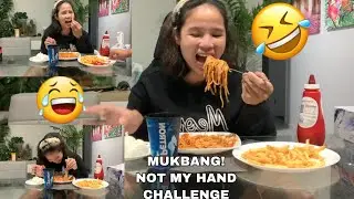 MUKBANG NOT MY HAND CHALLENGE! SUBRANG LAUGHTRIP🤣! |Intan  FamilyVlogs