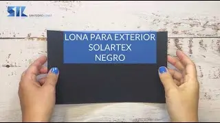 LONA DE EXTERIOR SOLARTEX - NEGRO                    #lona #exterior #poliester #mueblesjardin