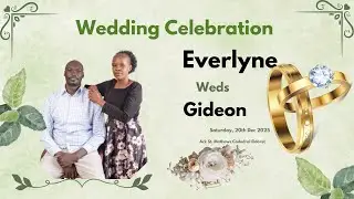Everlyne Weds Gideon, A.C.K St. Mathews Cathedral, Eldoret.