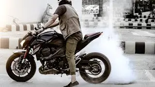 Kawasaki Z800 CINEMATIC Burnout video | Pro Level