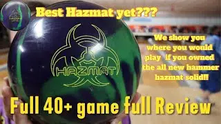 Hammer Hazmat Solid Bowling Ball Review!! Our opinion after 40 + games // 4k