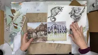 week 38 2021 scrapbooking class wednesday night alicia redshaw scrapbook fantasies aussie grunge vid
