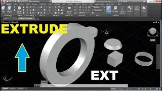 How to Extrude in AutoCAD 2017 using Extrude command
