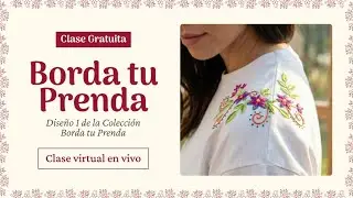 Borda Conmigo un lindo Diseño en el hombro de mi Selección Borda Tu Prenda 1