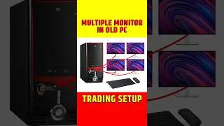 Old PC me Multiple Monitor Kaise Connect Kare #shorts #treading #pcbuild #displayport #dualmonitor