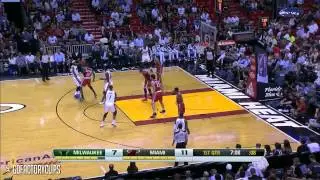 2014.04.02 - LeBron James Full Highlights vs Bucks - 17 Pts